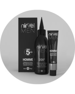 Professional Краситель для волос мужской Homme Hair Colouring Cream CT 6 Темно каштановый Nirvel