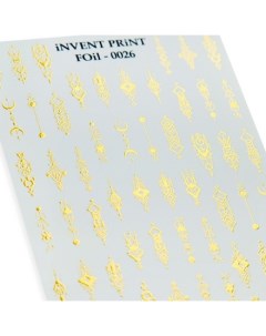 Фольгированный слайдер Геометрические фигуры FOiL 026 Invent print