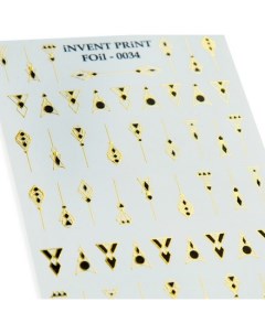 Фольгированный слайдер Геометрические фигуры FOiL 034 Invent print