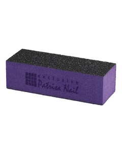 Шлифовочный блок трёхсторонний фиолетовый 60 80 100 Patrisa nail