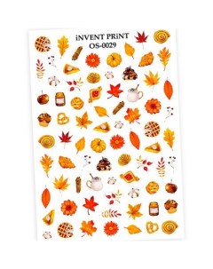Набор Слайдер дизайн Осень Веточки Листья OS 29 3 шт Invent print