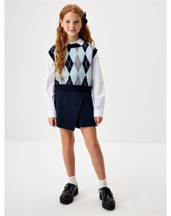Асимметричная юбка шорты для девочек Sela