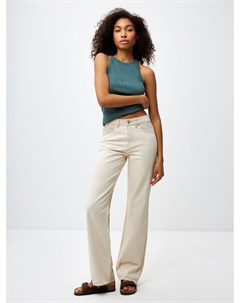 Двухцветные широкие джинсы Sela