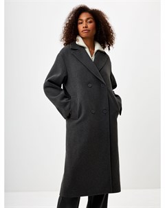 Базовое двубортное пальто из смесовой шерсти Sela