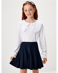 Трикотажная блузка с пышными рукавами для девочек Sela