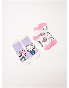 Набор из 2 пар носков с принтом Hello Kitty для девочек Sela