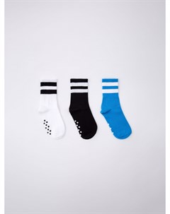 Набор из 3 пар нескользящих носков для мальчиков Sela
