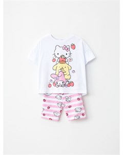 Трикотажная пижама с принтом Hello Kitty для девочек Sela
