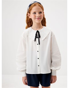 Блузка с нарядным воротником для девочек Sela