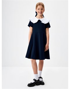 Школьное платье со съемным воротником для девочек Sela