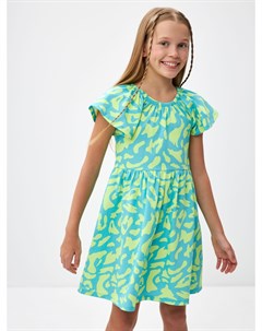 Трикотажное платье с принтом для девочек Sela
