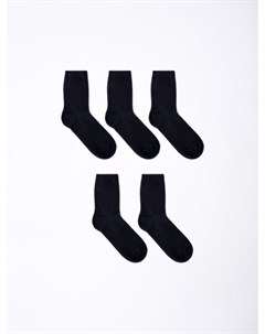 Набор из 5 пар черных носков для мальчиков Sela