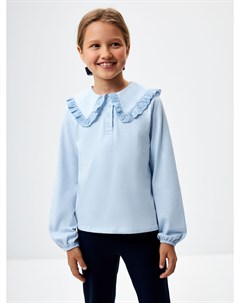 Трикотажная блузка с воротником для девочек Sela