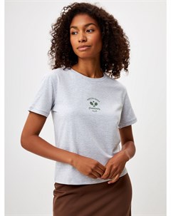 Приталенная футболка с принтом Sela