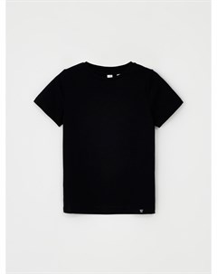 Базовая черная футболка для девочек Sela