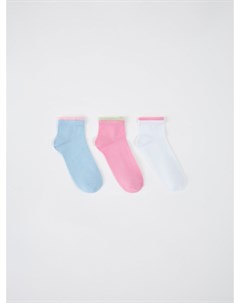 Набор из 3 пар коротких носков для девочек Sela