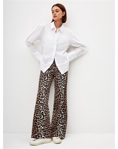 Вельветовые брюки с леопардовым принтом Sela