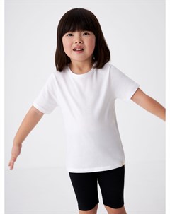 Базовая белая футболка для девочек Sela