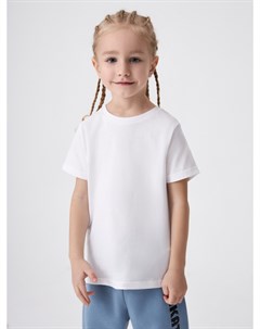 Базовая белая футболка детская Sela