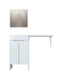 Мебель для ванной Optima 50 110L напольная под стиральную машину белый глянец Orange