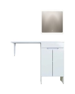Мебель для ванной Optima 50 110R напольная под стиральную машину белый глянец Orange