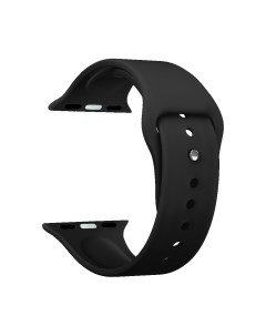 Ремешок Band Silicone для Apple Watch 38 40 mm силиконовый черный Deppa