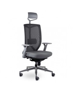 Кресло Профи М 900 с подголовником серый пластик серый Utfc