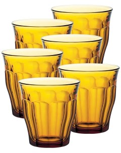 Набор стаканов французских PICARDIE AMBER 6шт 310мл 1028DB06C0111 Duralex