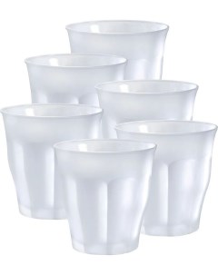 Набор стаканов французских PICARDIE матовые 6шт 250мл 1027SR06A11SG Duralex