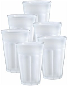 Набор стаканов французских PICARDIE матовые 6шт 360мл 1029SR06C11SG Duralex