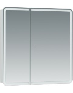 Зеркало шкаф Оптима 70 с LED подсветкой Aquanet