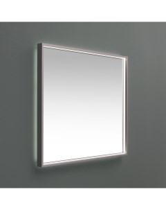 Зеркало Алюминиум 70 с LED подсветкой серебро De aqua
