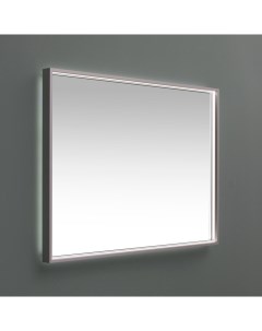 Зеркало Алюминиум 90 с LED подсветкой серебро De aqua
