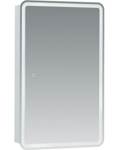 Зеркало шкаф Оптима 50 с LED подсветкой Aquanet