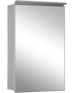 Зеркало шкаф Алюминиум 50 серебро De aqua
