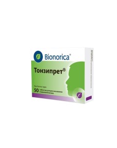 Тонзипрет таблетки гомеопатические 50шт Bionorica