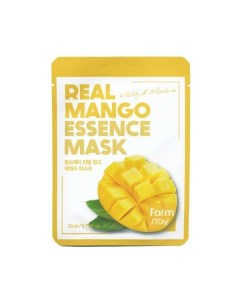 Маска для лица тканевая с экстрактом манго Real mango FarmStay 23мл Myungin cosmetics co., ltd
