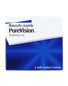 Линзы контактные PureVision 8 6 4 75 6шт Bausch & lomb