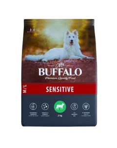 Корм сухой для собак средних и крупных пород ягненок Sensitive Mr Buffalo 2кг Ооо провими