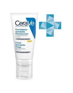 Лосьон для лица увлажняющий SPF25 для нормальной и сухой кожи CeraVe ЦераВе 52мл Cerave лореаль