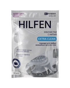 Зубочистки с нитью одноразовые Hilfen Хилфен 50шт New phenix home products manufactory co. ltd