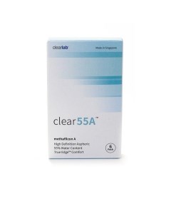 Линзы контактные ClearLab Clear 55A 8 7 5 75 6шт Клиалэб сг пте. лтд