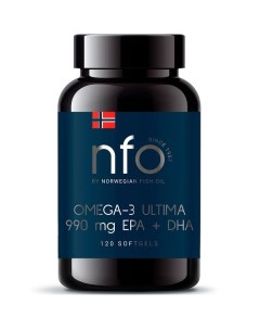 Омега 3 Ультима NFO Норвегиан фиш оил капсулы 1600мг 120шт Pharmatech as