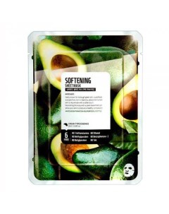 Маска тканевая авокадо смягчение superfood salad for skin Farmskin inc.