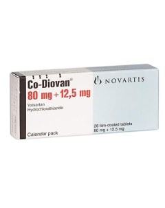 Ко диован таблетки п о 80мг 12 5мг 28шт Novartis pharma