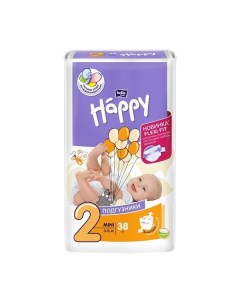 Подгузники гигиенические для детей Baby Happy Bella Белла 38шт р Mini 2 Tzmo s.a.