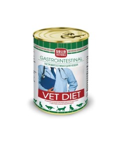 Корм влажный для кошек диетический Gastrointestinal VET Diet 340г Solid natura