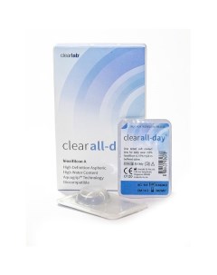 Линзы контактные ClearLab Clear All Day 8 6 10 00 6шт Клиалэб сг пте. лтд