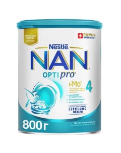 Смесь сухая молочная Nan Нан 4 Optipro 800г Nestle