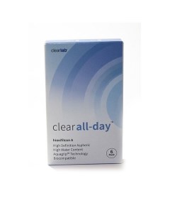 Линзы контактные ClearLab Clear All Day 8 6 4 50 6шт Клиалэб сг пте. лтд